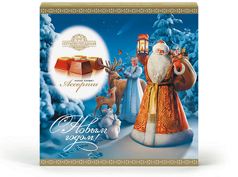 Новогодние коробки конфет