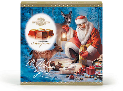 Новогодние коробки конфет