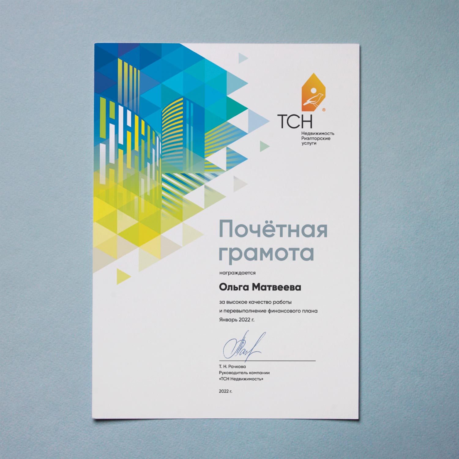 Награды «ТСН Недвижимость»